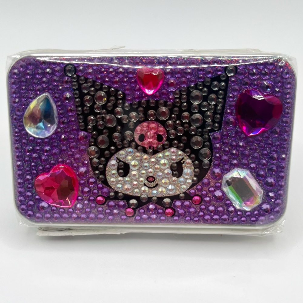 Kuromi Rhinestone Tin Case